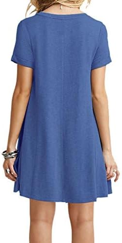 MOLERANI Women's Casual Plain Simple T-Shirt Loose Dress