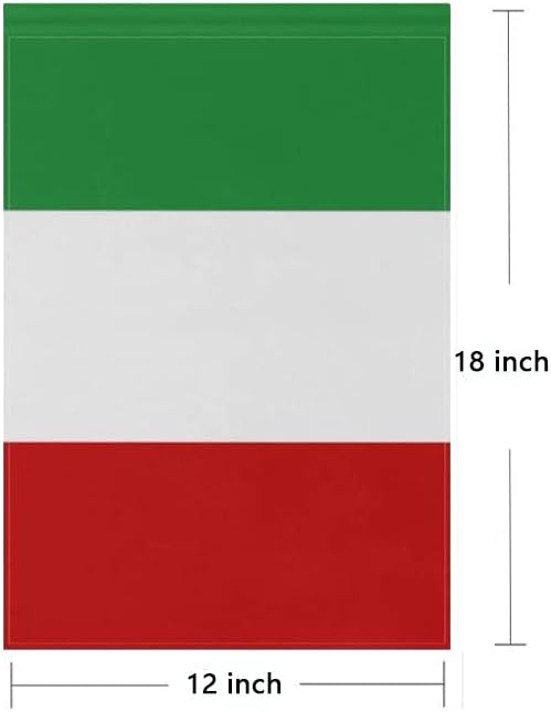 Italy Flag Italian Flag, Small Italian Garden Flags for Yard Patio Porch Independence Day Patriotic Festival Outdoor Decorations