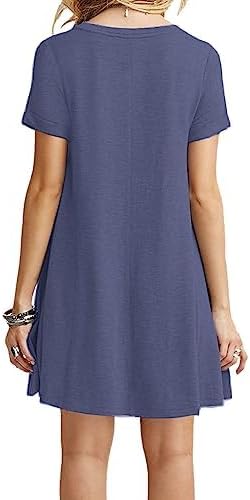 MOLERANI Women's Casual Plain Simple T-Shirt Loose Dress