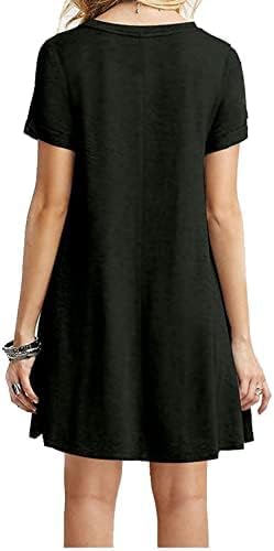MOLERANI Women's Casual Plain Simple T-Shirt Loose Dress
