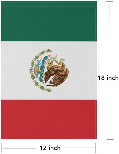 Mexico Flag Mexican Flag, Small Mexican Garden Flags for Yard Patio Porch Independence Day Patriotic Festival Outdoor Decorations