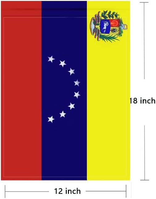 Venezuela Flag Venezuelan Flag, Small Venezuelan Garden Flags for Yard Patio Porch Independence Day Patriotic Festival Outdoor Decorations