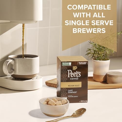 Peet's Coffee, Dark Roast Single Serve Coffee Pods - Holiday Blend 22 Count (1 Box of 22 Pods) (Pack of 2)