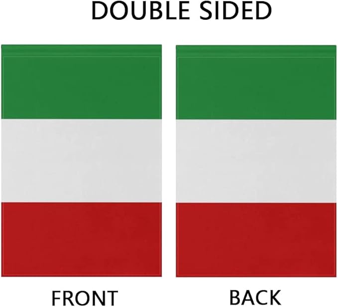 Italy Flag Italian Flag, Small Italian Garden Flags for Yard Patio Porch Independence Day Patriotic Festival Outdoor Decorations