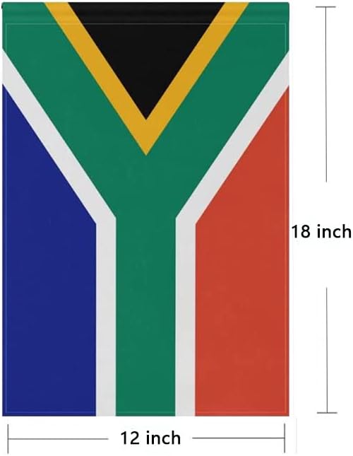 South Africa Flag South African Flag, Small South African Garden Flags for Yard Patio Porch Independence Day Patriotic Festival Outdoor Decorations