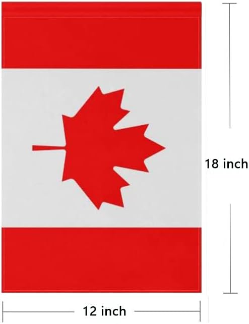 Canada Flag Canadian Flag, Small Canadian Garden Flags for Yard Patio Porch Independence Day Patriotic Festival Outdoor Decorations