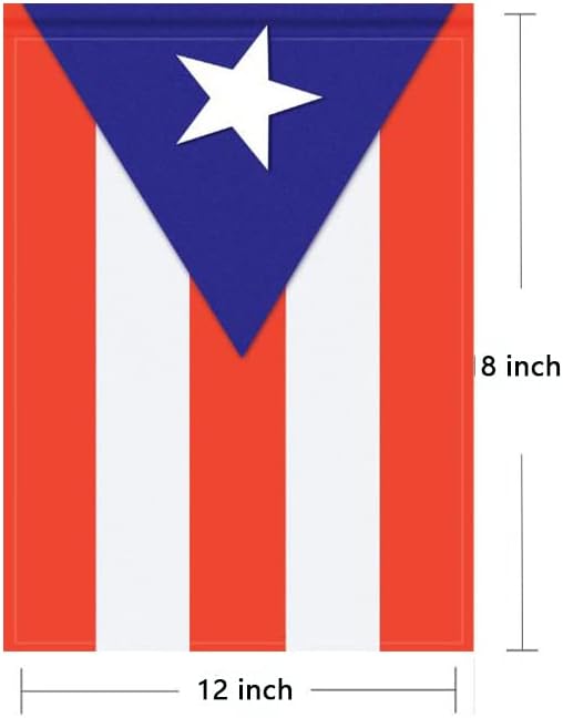 Puerto Rico Flag Puerto Rican Flag, Small Puerto Rican Garden Flags for Yard Patio Porch Independence Day Patriotic Festival Outdoor Decorations