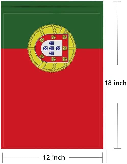 Portugal Flag Portuguese Flag, Small Portuguese Garden Flags for Yard Patio Porch Independence Day Patriotic Festival Outdoor Decorations