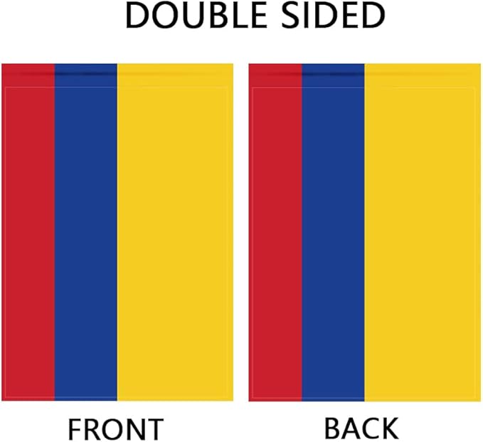 Colombia Flag Colombian Flag, Small Colombian Garden Flags for Yard Patio Porch Independence Day Patriotic Festival Outdoor Decorations