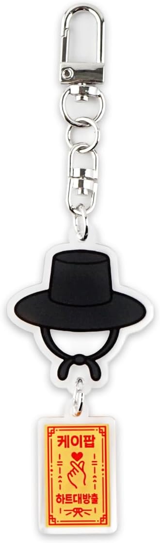 PUBLOG 10PCS Korean Style k music pop Culture Acrylic keyring, bag charm, keychains accessories