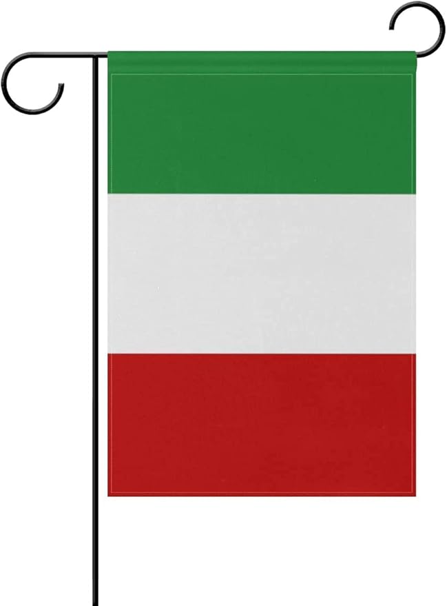 Italy Flag Italian Flag, Small Italian Garden Flags for Yard Patio Porch Independence Day Patriotic Festival Outdoor Decorations