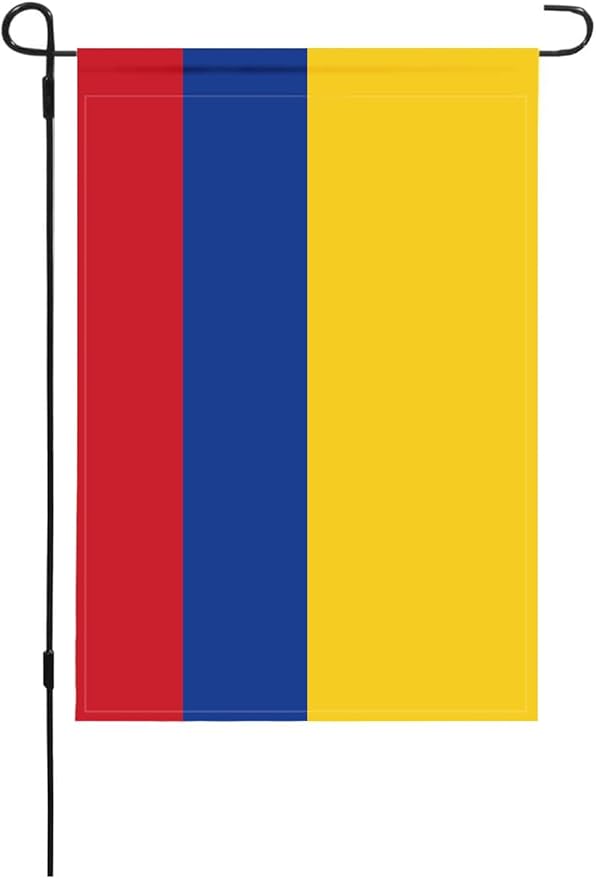 Colombia Flag Colombian Flag, Small Colombian Garden Flags for Yard Patio Porch Independence Day Patriotic Festival Outdoor Decorations