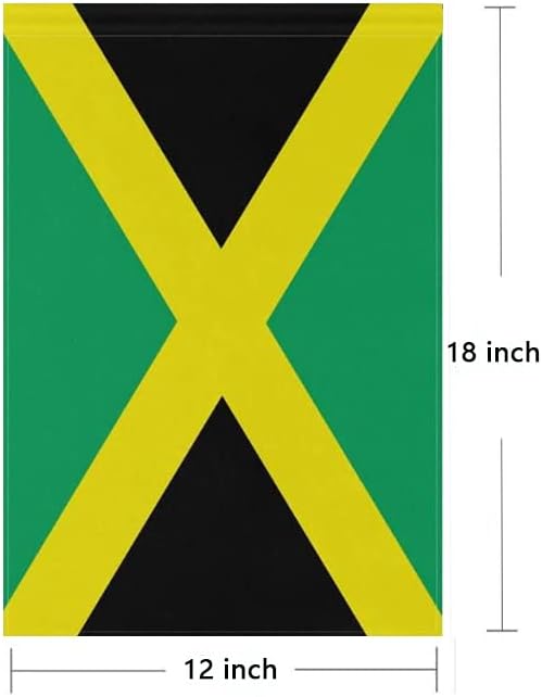 Jamaica Flag Jamaican Flag, Small Jamaican Garden Flags for Yard Patio Porch Independence Day Patriotic Festival Outdoor Decorations