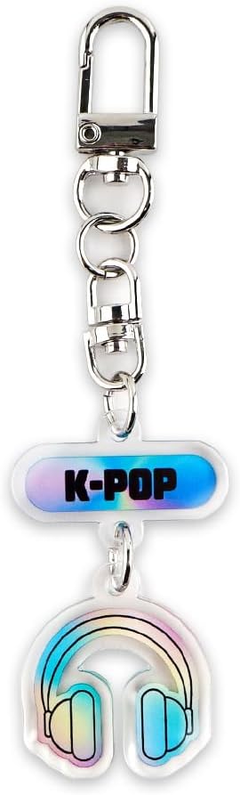 PUBLOG 10PCS Korean Style k music pop Culture Acrylic keyring, bag charm, keychains accessories
