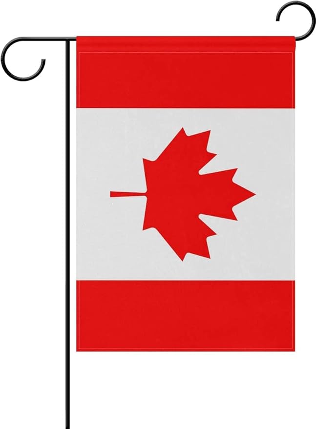 Canada Flag Canadian Flag, Small Canadian Garden Flags for Yard Patio Porch Independence Day Patriotic Festival Outdoor Decorations