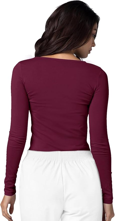 Adar Underscrubs for Women 3 Pack - Long Sleeve Underscrub Comfort Tee
