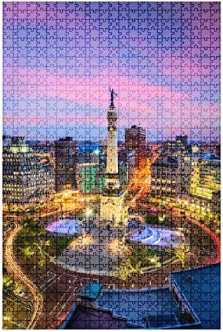 1000 Piece Puzzle Indianapolis Indiana Indoor Activities Difficult Jigsaw Puzzle Set for Adults Children Educational Toys Gift