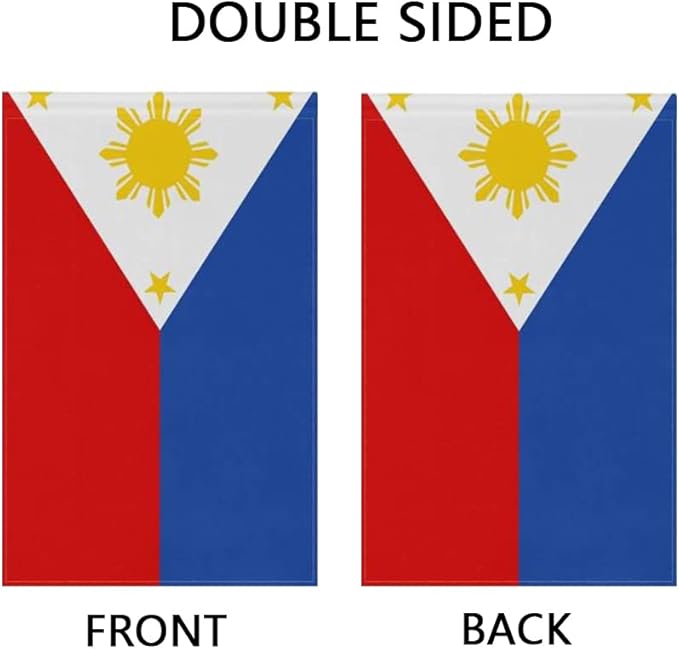 Philippines Flag Filipino Flag, Small Filipino Garden Flags for Yard Patio Porch Independence Day Patriotic Festival Outdoor Decorations