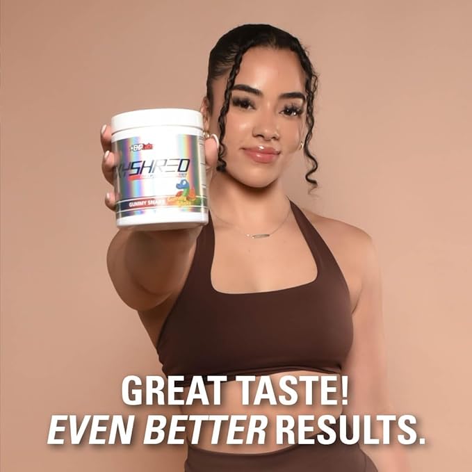 EHP Labs OxyShred Pre Workout Powder - Preworkout Powder with L Glutamine & Acetyl L Carnitine, Energy Boost Drink - Gummy Snake, 60 Servings
