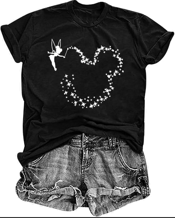 Magical Shirt for Women Magic Kingdom Tshirt Graphic Tee Family Vacation Short Sleeve Tops Summer Casual Tops
