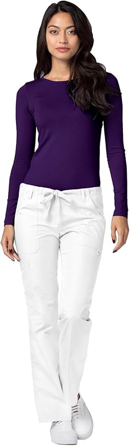 Adar Underscrubs for Women 3 Pack - Long Sleeve Underscrub Comfort Tee