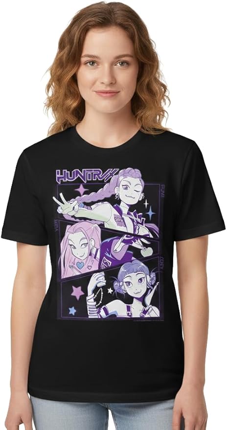 K-Pop Kpop Demon Hunters Huntrix Rumi Mira Group Panels T-Shirt