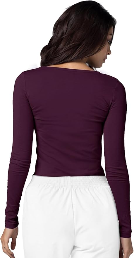 Adar Underscrubs for Women 3 Pack - Long Sleeve Underscrub Comfort Tee