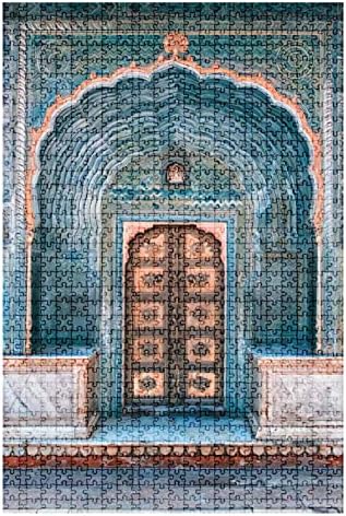 1000 Piece Puzzle Indian Door in Jaipur Indoor Activities Difficult Jigsaw Puzzle Set for Adults Children Educational Toys Gift