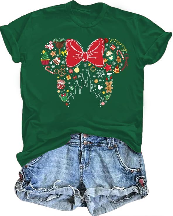 Magical Shirt for Women Magic Kingdom Tshirt Graphic Tee Family Vacation Short Sleeve Tops Summer Casual Tops