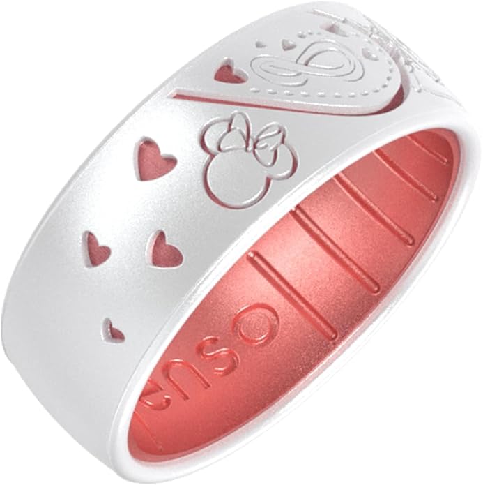 Enso Rings Etched Disney Collection - Mickey & Minnie Classic Dualtone Silicone Ring