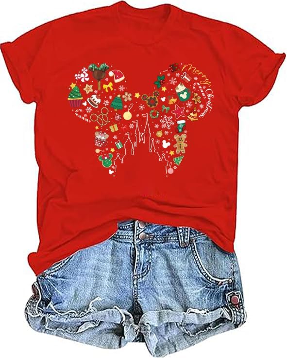 Magical Shirt for Women Magic Kingdom Tshirt Graphic Tee Family Vacation Short Sleeve Tops Summer Casual Tops