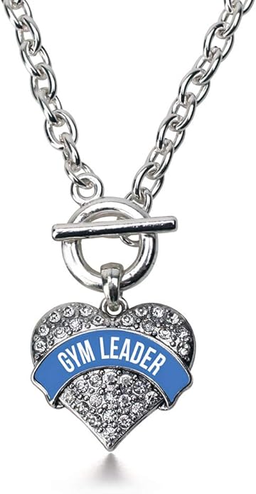 Inspired Silver - Silver Pave Heart Charm 18 Inch Necklace with Cubic Zirconia Jewelry