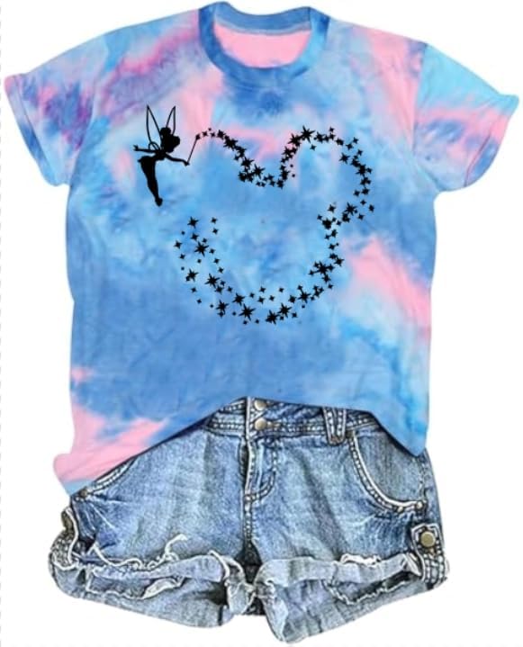 Magical Shirt for Women Magic Kingdom Tshirt Graphic Tee Family Vacation Short Sleeve Tops Summer Casual Tops