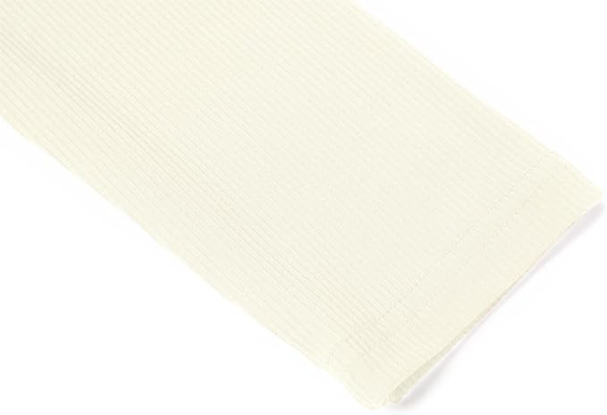 POPZONE Women's Lettuce Trim Mock Neck Long Sleeve Slim Fit Ribbed Knit Tee Shirt Tops