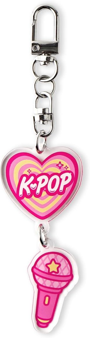 PUBLOG 10PCS Korean Style k music pop Culture Acrylic keyring, bag charm, keychains accessories