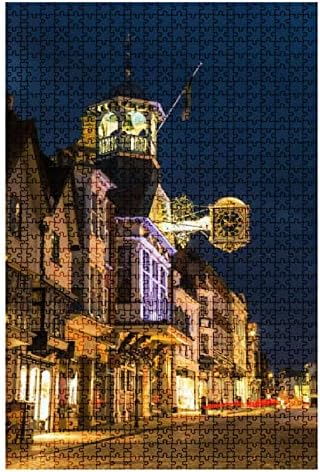1000 Piece Puzzle Guildford at Night Surrey England Indoor Activities Difficult Jigsaw Puzzle Set for Adults Children Educational Toys Gift