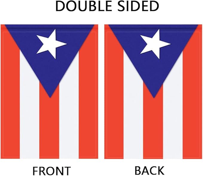 Puerto Rico Flag Puerto Rican Flag, Small Puerto Rican Garden Flags for Yard Patio Porch Independence Day Patriotic Festival Outdoor Decorations