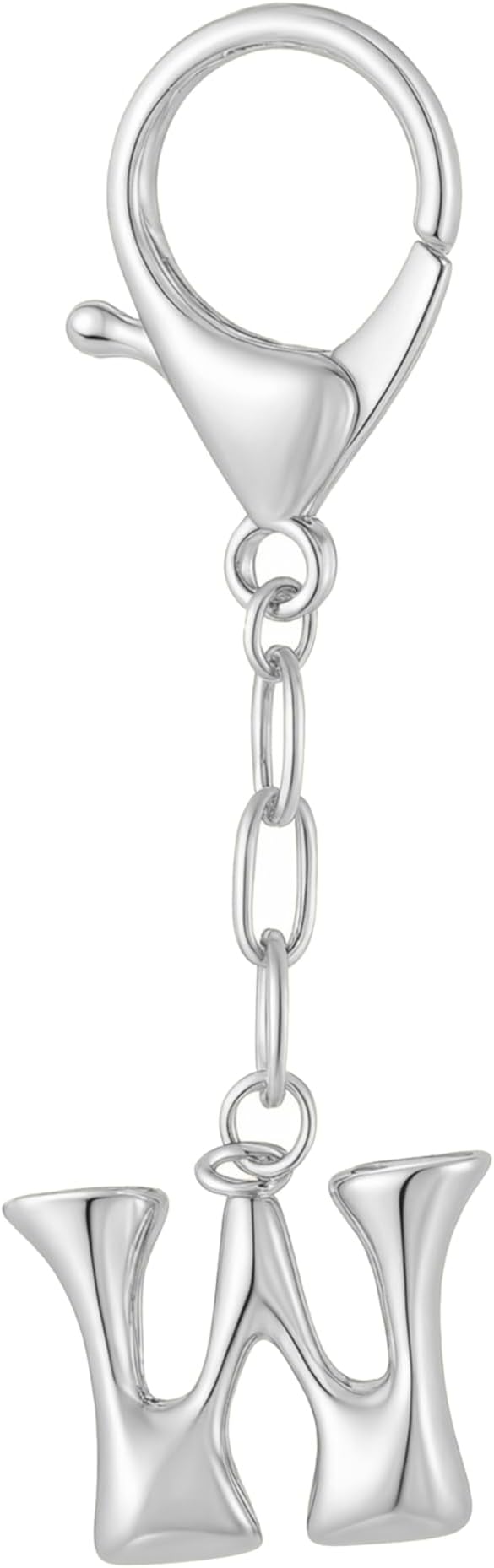 GAOKOXI Gold Bubble Initial Keychain Charm for Women Chunky Bag Purse Charms A-Z Letter Key Chains for Handbag Accessories