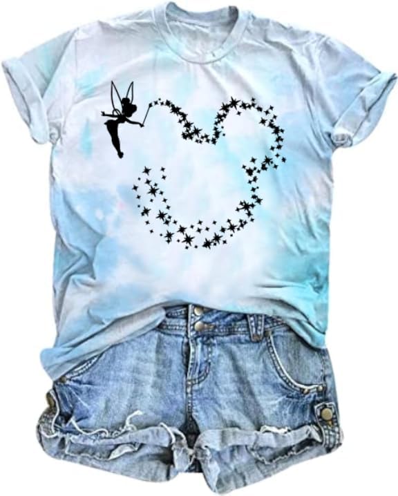 Magical Shirt for Women Magic Kingdom Tshirt Graphic Tee Family Vacation Short Sleeve Tops Summer Casual Tops