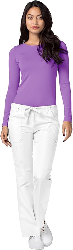 Adar Underscrubs for Women 3 Pack - Long Sleeve Underscrub Comfort Tee