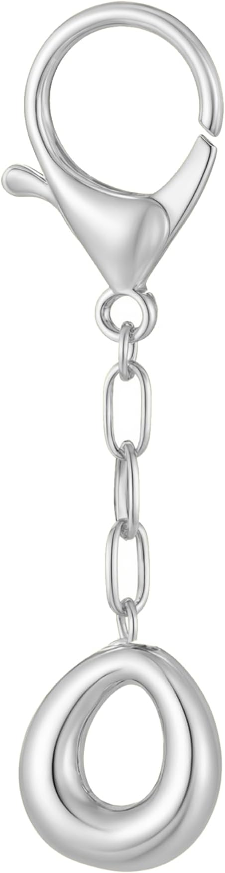 GAOKOXI Gold Bubble Initial Keychain Charm for Women Chunky Bag Purse Charms A-Z Letter Key Chains for Handbag Accessories