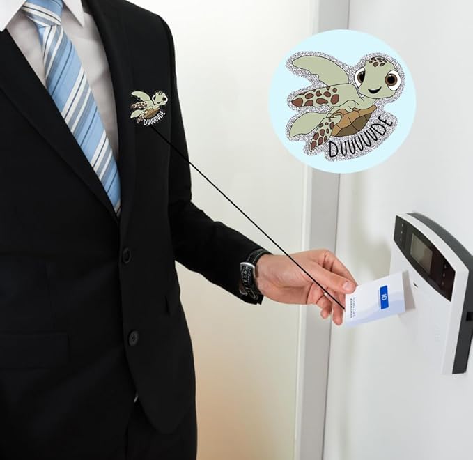 Turtle 2pack Badge Reels Retractable Funny Cute Badge Holder with Badge Reel ID Clip Name Tag Card Tag Card Badge Clip Acrylic Accessories Gifts Nurse