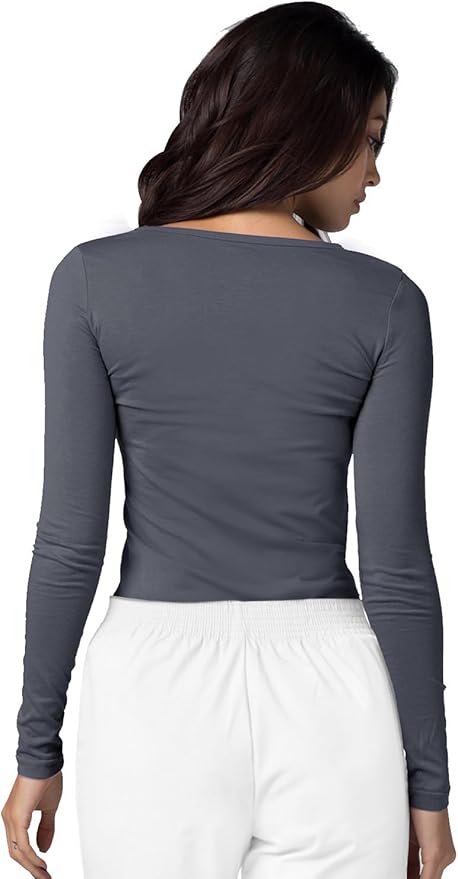 Adar Underscrubs for Women 3 Pack - Long Sleeve Underscrub Comfort Tee