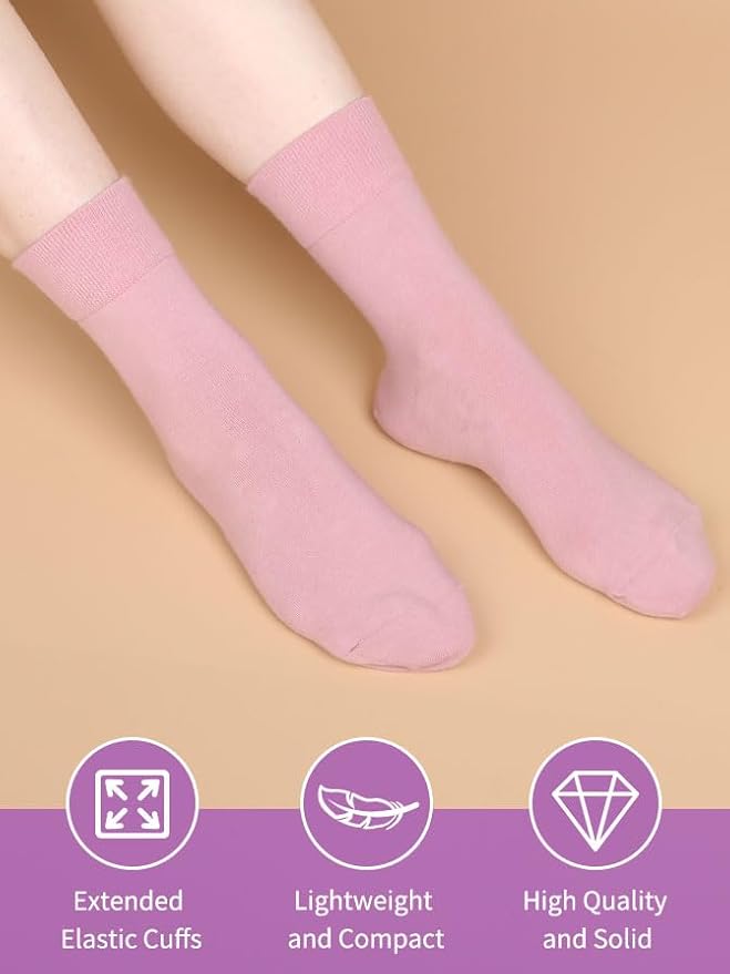 FGZ Women Thin Cotton Socks Soft Cozy Socks Cute Ankle Crew Socks 5 Pairs