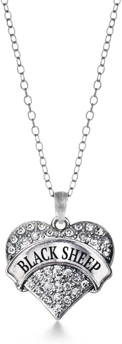 Inspired Silver - Silver Pave Heart Charm 18 Inch Necklace with Cubic Zirconia Jewelry