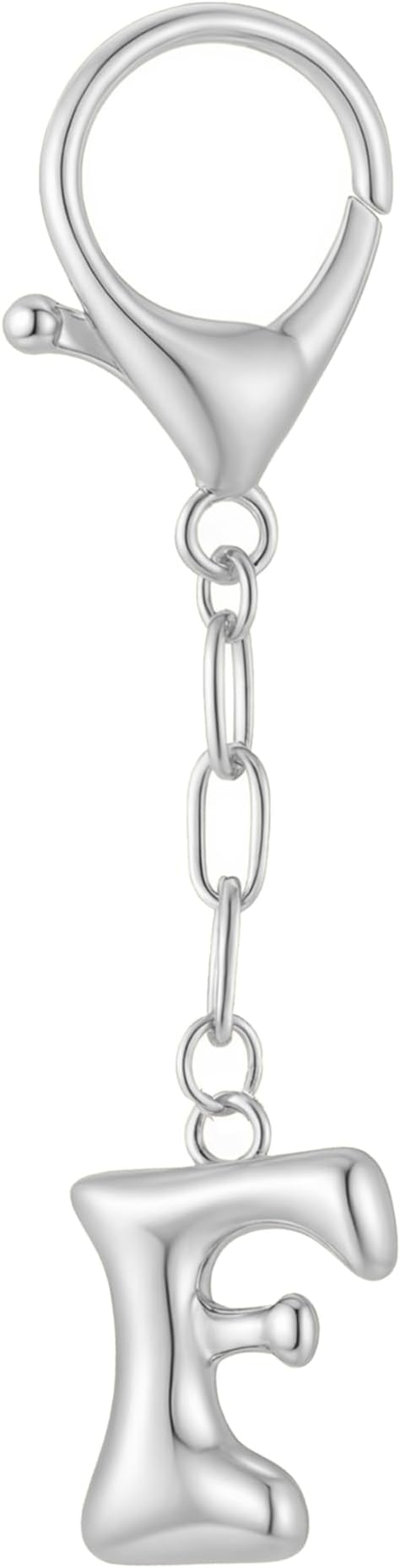 GAOKOXI Gold Bubble Initial Keychain Charm for Women Chunky Bag Purse Charms A-Z Letter Key Chains for Handbag Accessories