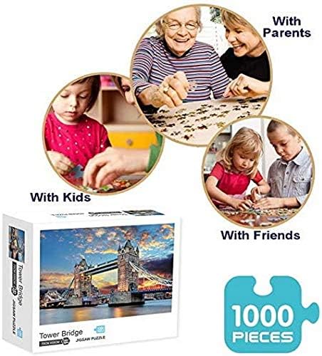 TYmall Jigsaw Puzzle,1000 Piece Puzzle Kids Adult South Korea in Winter Korean Retro Travel Advertisement Art Deco Educational Toy Family Entertainment Educational Puzzles