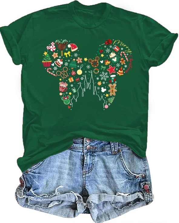 Magical Shirt for Women Magic Kingdom Tshirt Graphic Tee Family Vacation Short Sleeve Tops Summer Casual Tops