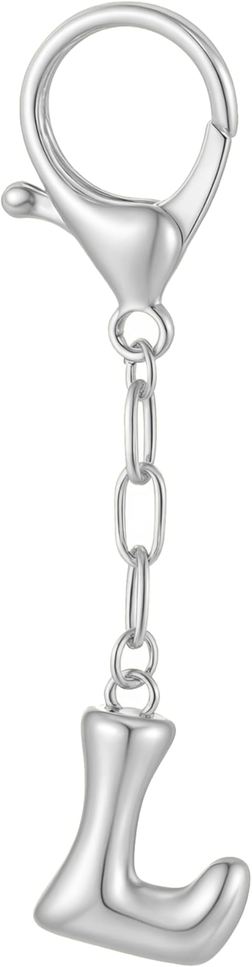 GAOKOXI Gold Bubble Initial Keychain Charm for Women Chunky Bag Purse Charms A-Z Letter Key Chains for Handbag Accessories