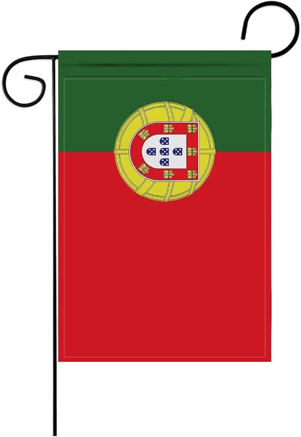 Portugal Flag Portuguese Flag, Small Portuguese Garden Flags for Yard Patio Porch Independence Day Patriotic Festival Outdoor Decorations